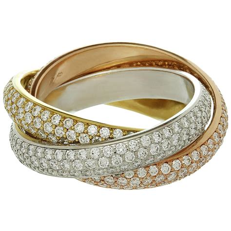 cartier ring 3 gold trinity